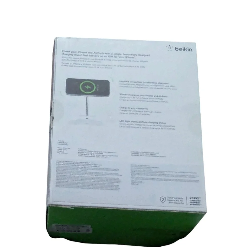 Bb.O Belkin BoostCharge Pro 2-in-1 Wireless Charger Stand (Missing AC‎ Adapter)